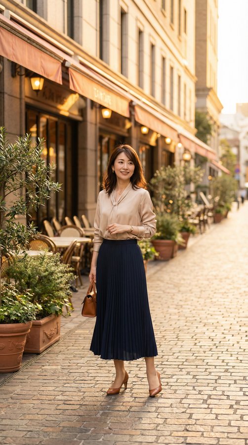 3color レディース ブラウス 丸襟 ボタン 前開き シャツ ガーリー ラブリー キュート モテ モテコーデ デートコーデ フリル おしゃれ オシャレ お洒落 春夏 春 夏 秋冬 秋 冬 ママ ママコーデ 20代 30代 40代 デート お出かけ 着用イメージ